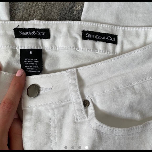 White bootcut pants - Picture 3 of 3